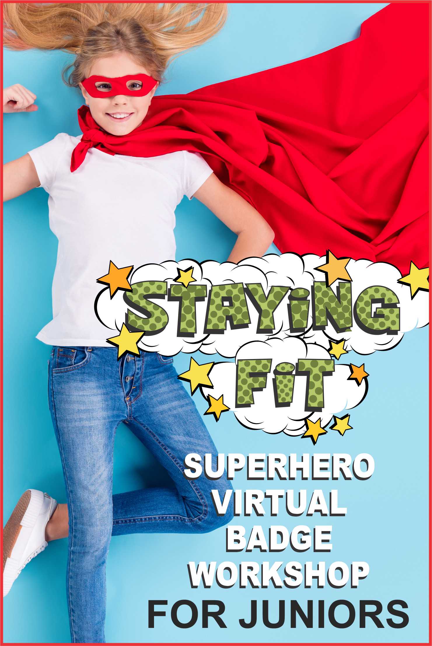Come dressed like a superhero and join Superheroes Jackie and Freedom for our 1-hour Junior Staying Fit Workshop on Zoom! #makingfriends #stayingfit #gsonline #superhero #virtualworkshop #onlineclass #zoomworkshop #girlscouts #gsworkshop #juniors via @gsleader411