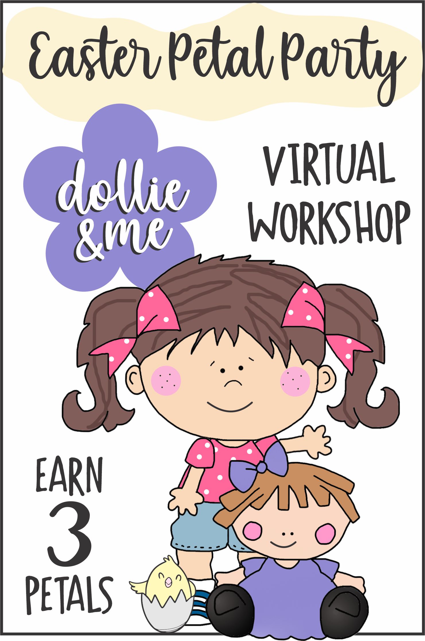 Bring your favorite dollie and join us for our special Easter "My Dollie & Me" Workshop with crafts, games, dancing, and more! #makingfriends #dollieandme #daisies #daisy #daisypetals #girlscouts #daisyscouts #girlscoutpetals #easter #easterparty #girlscouts via @gsleader411