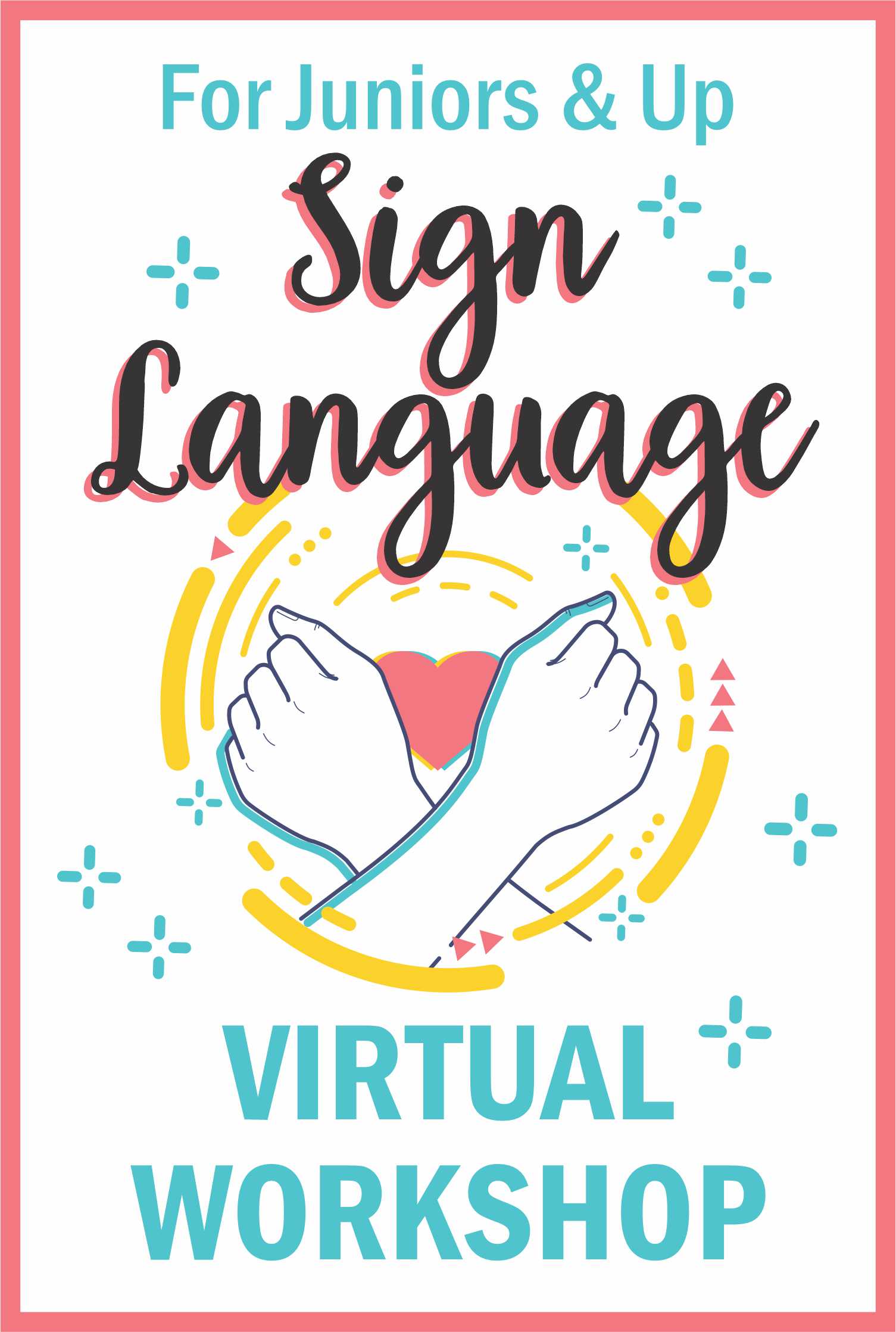 Sign Language Virtual Workshop! Learn everyday signs, numbers, letters, play bingo, learn a song, and more! #makingfriends #signlanguage #juniors #cadettes #girlscouts #gsfunpatch #asl #gspatches #funpatches via @gsleader411
