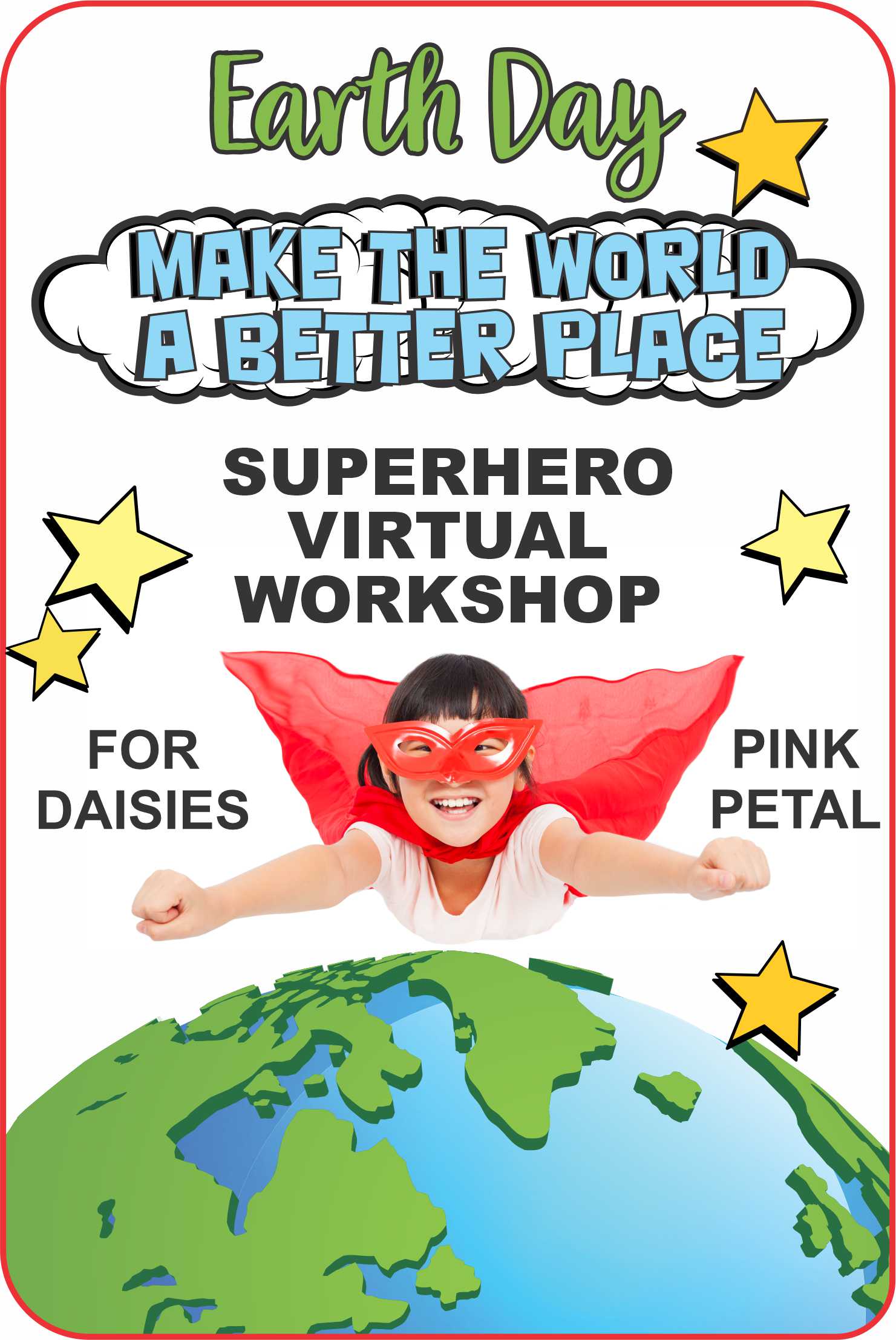Superheroes know how to save the world and still have fun! Our Superheroes Jackie and Seraphina will show you how! You'll even learn a cheer! #makingfriends #superheroes #earthday #daisies #girlscouts #virtualworkshop #makethrworldbetter #gsdaisy #daisypetals #cheer via @gsleader411