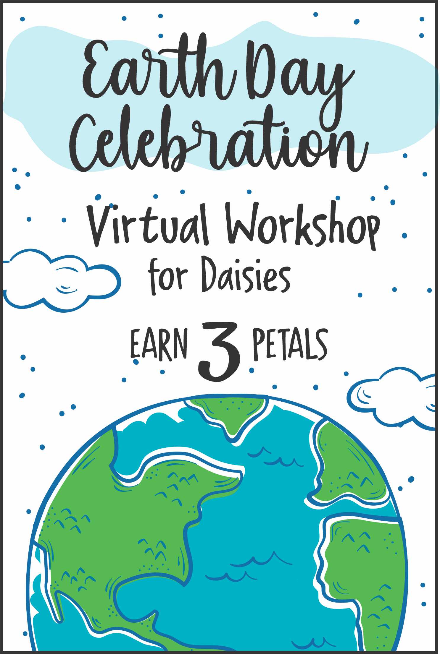  Join us for our 1-hour Earth Day Celebration badge workshop for Daisies! They earn 3 petals during the party! #makingfriends #daisies #daisypetals #earthday #earthdaycelebration #virtualworkshop #girlscouts #girlscoutdaisies #celebration #celebratetheearth via @gsleader411