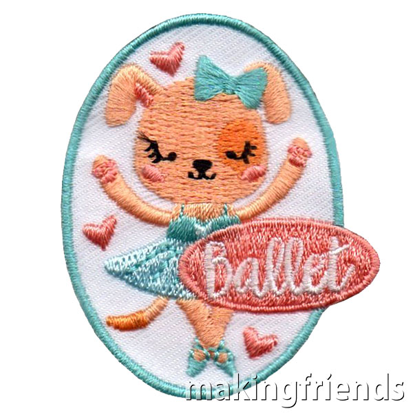 New ballet fun patch coming soon! Only $.69 each with free shipping available! #makingfriends #ballet #funpatch #girlscouts #balletpatch #girlscoutpatches #behealthy #dance #loveofdancing via @gsleader411