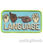 Girl Scout Sign Language Patch