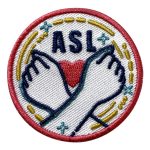 Girl Scout ASL American Sign Language Patch