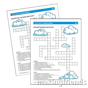 Girl Scout Sky Crossword Puzzle Download via @gsleader411
