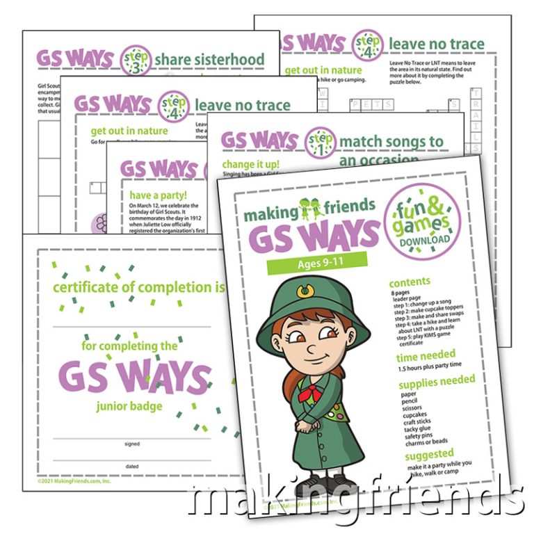 Girl Scout Fun and Games Junior Ways Download for Brownies