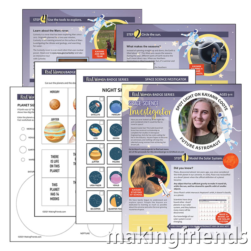 Girl Scout Space Science Investigator Real Women Download via @gsleader411