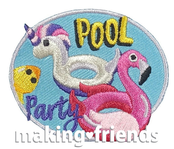 Girl Scout Pool Party Fun Patch Floats