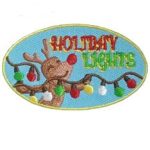 Girl Scout Holiday Lights Patch