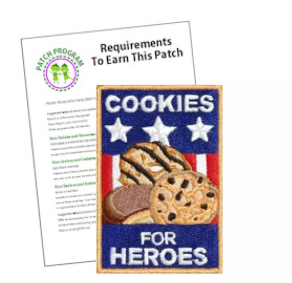 Girl Scout Cookies for Heroes Patch Program®