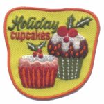 Girl Scout Holiday Cupcakes Patch