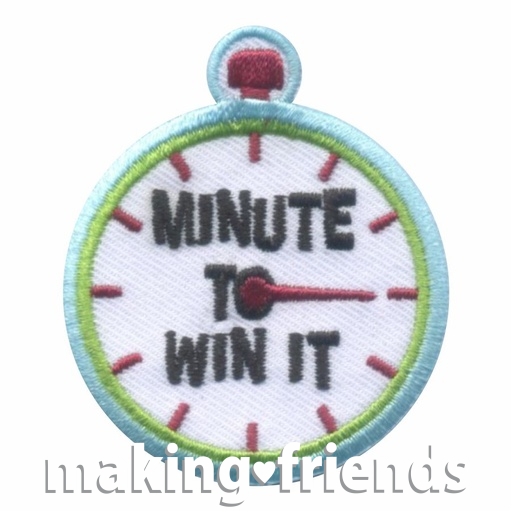 Girl Scout Minute To Win It Fun Patch