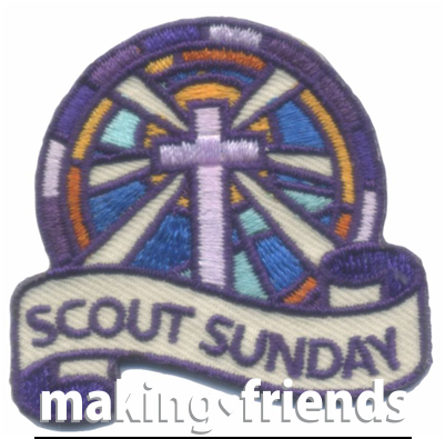 Celebrate Scout Sunday with your troop. #makingfriends #gsmakingfriends #funpatch #scoutpatches #girlscouts #scouts #girlscoutleader #girlscoutsunday via @gsleader411