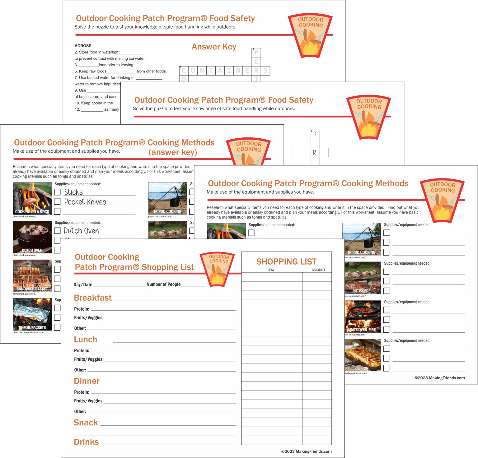 Outdoor Cooking Patch Program® - MakingFriends