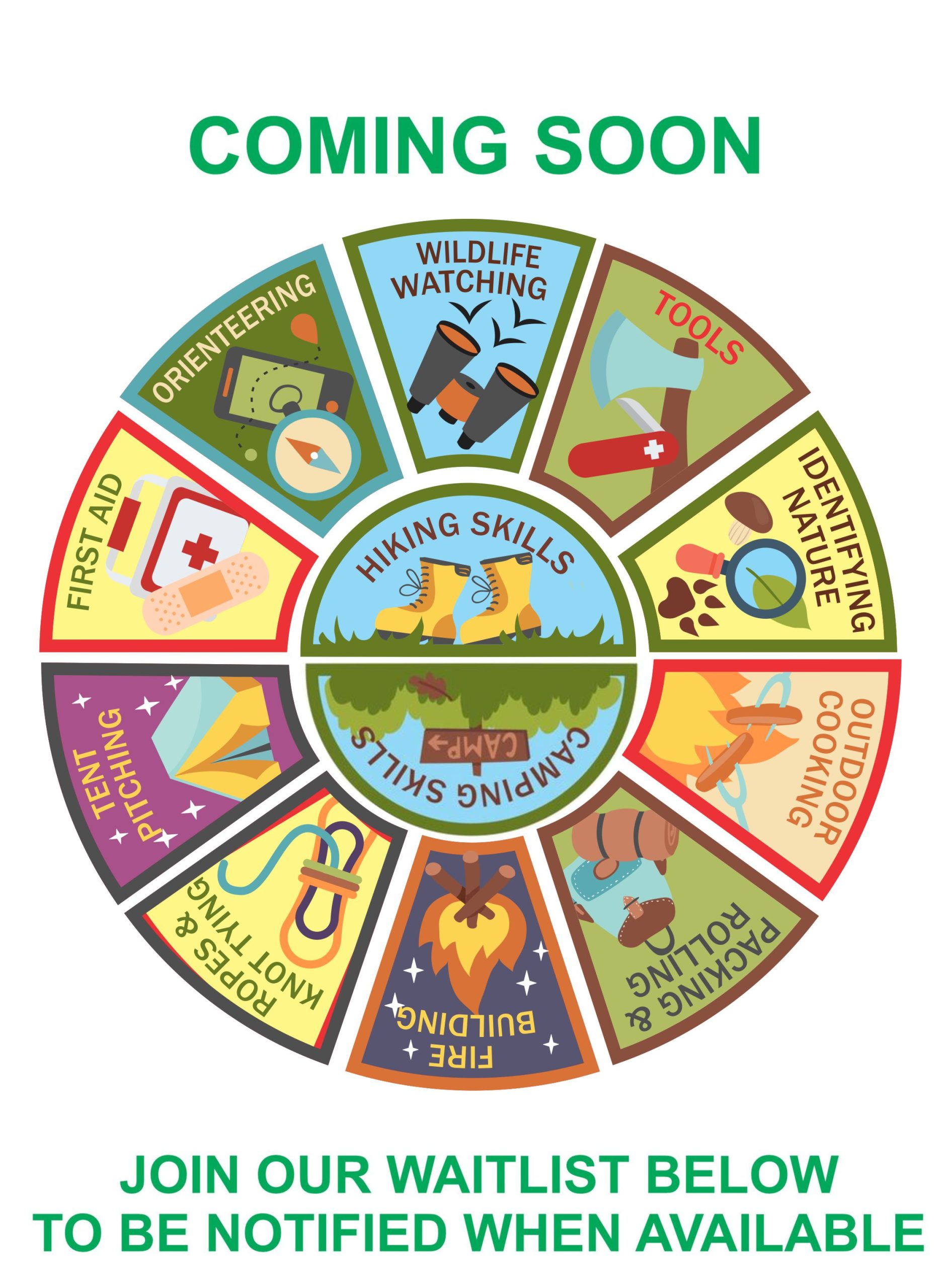 Girl Scout Camping & Hiking Patch Program Group