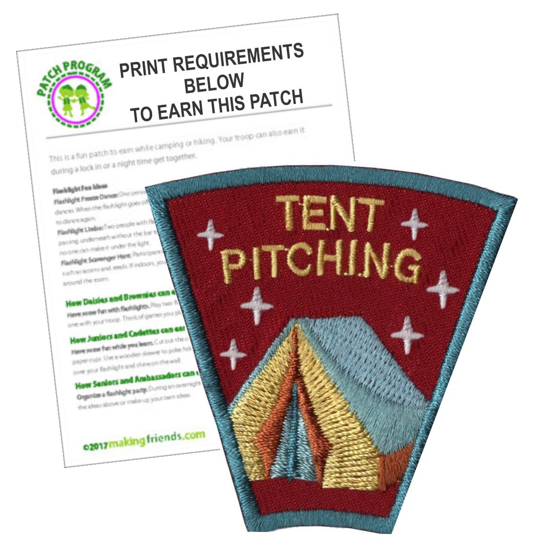 Scout Tent Pitching Patch Program