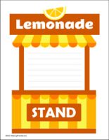 Printable Flyer for Girl Scout lemonade stand patch program