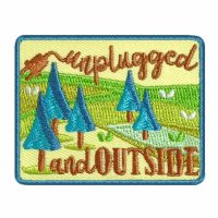 Girl Scout Unplugged and Outside Fun Patch