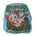 Girl Scout Cookie Booth Patch with Axolotl 2024