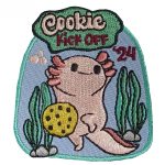 Girl Scout Cookie Kick Off Patch with Axolotl 2024