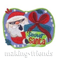 Girl Scout Secret Santa Patch