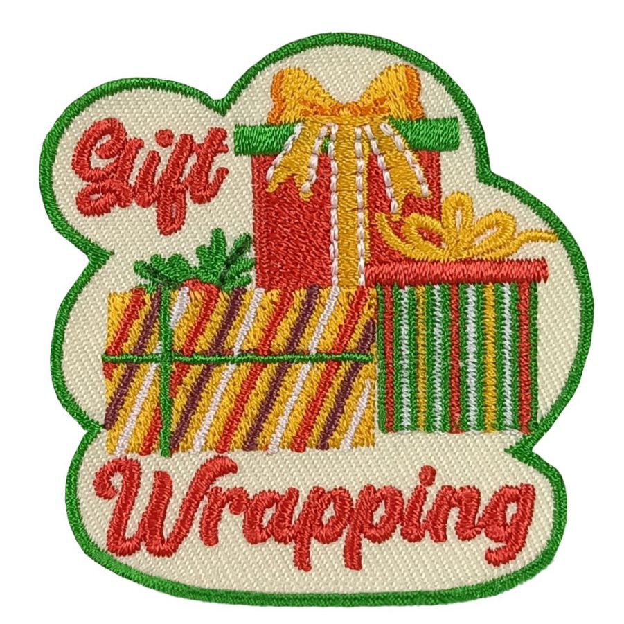 Girl Scout Gift Wrapping Fun Patch