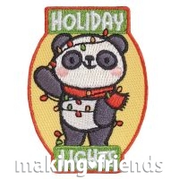 Girl Scout holiday lights fun patch