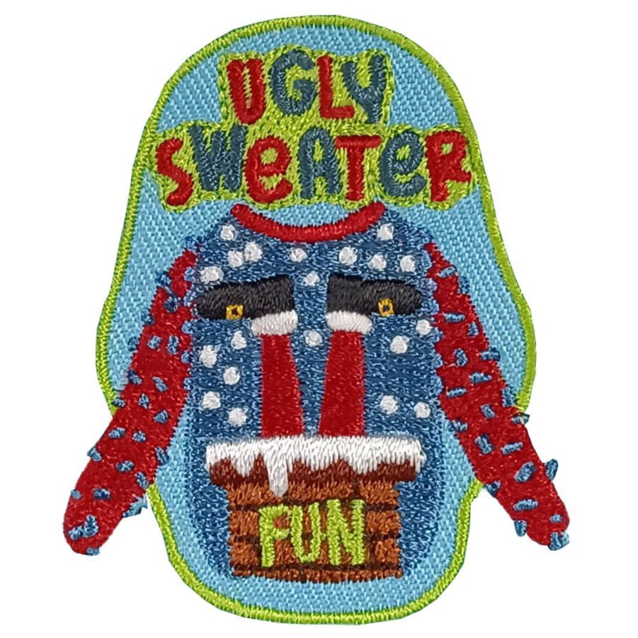 Girl Scout Ugly Sweater Fun Patch
