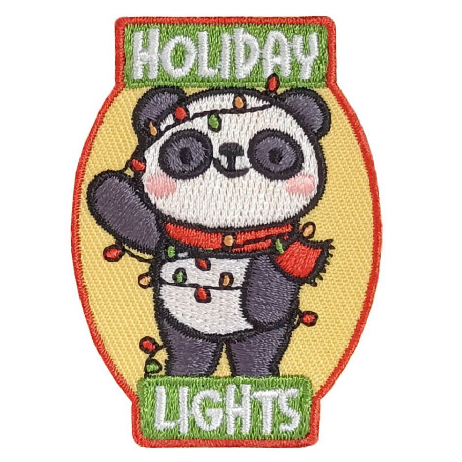 Girl Scout holiday lights fun patch