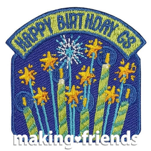 Girl Scout Happy Birthday GS Patch