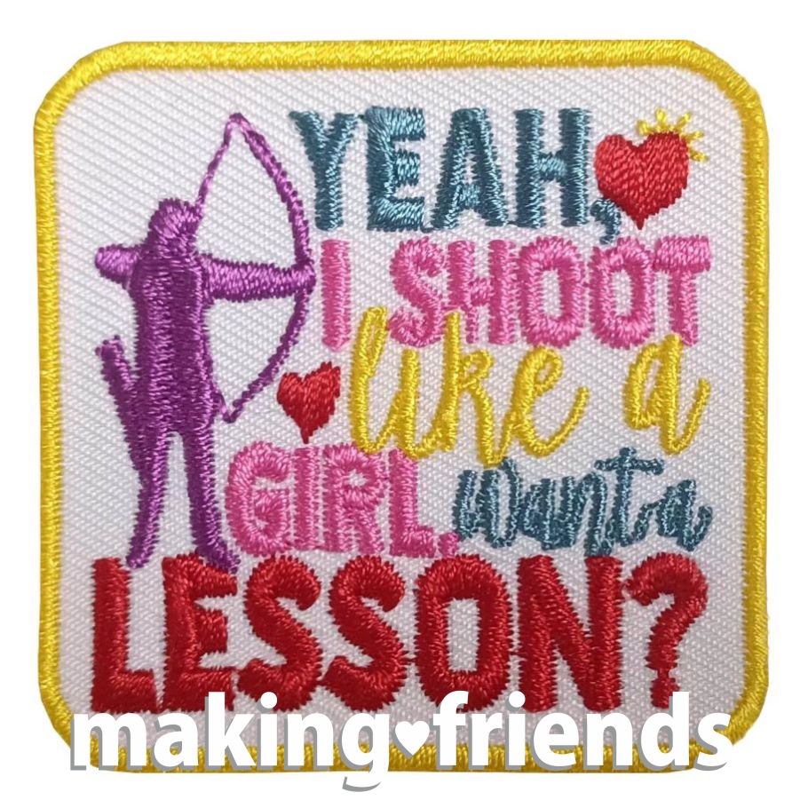 Girl Scout Archery Patch - Shoot Like a Girl