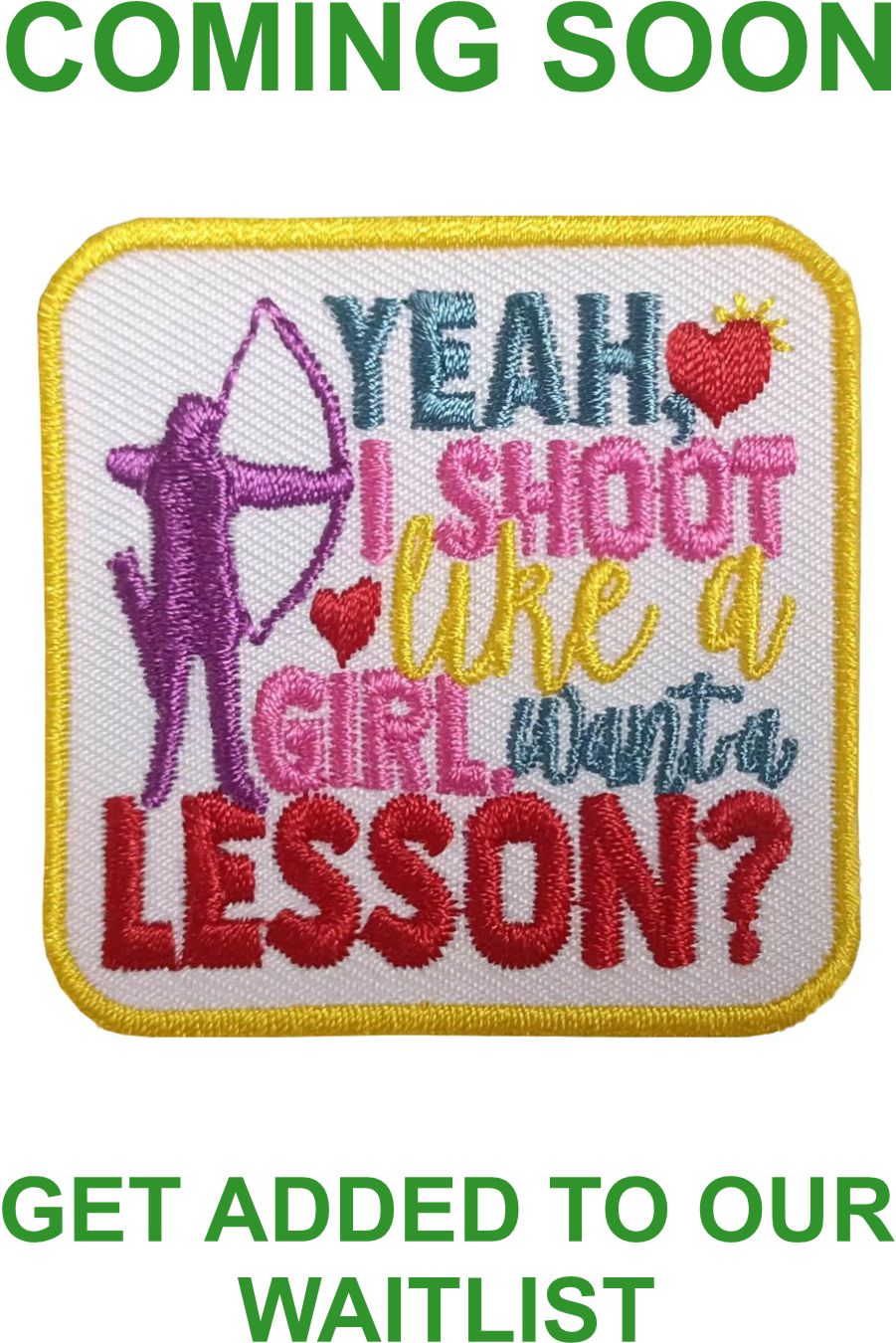 Girl Scout Archery Patch - Shoot Like a Girl