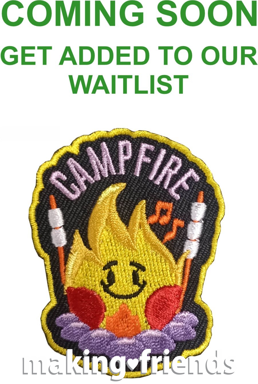 Girl Scout Campfire & Smores Fun Patch