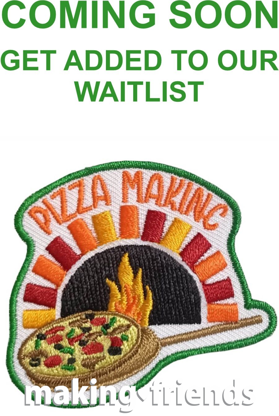 Girl Scout Pizza Making Fun Patch