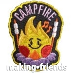 Girl Scout Campfire & Smores Fun Patch