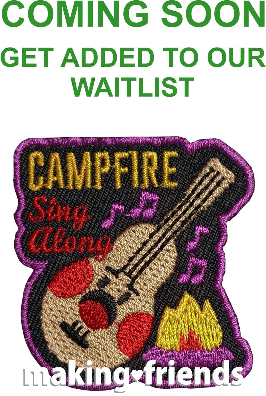 Girl Scout Campfire Sing Along Patch