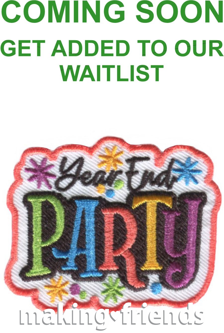 Girl Scout Year End Party Fun Patch