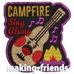 Girl Scout Campfire Sing Along Patch