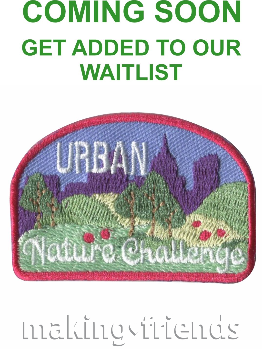 Girl Scout Urban Nature Challenge Patch