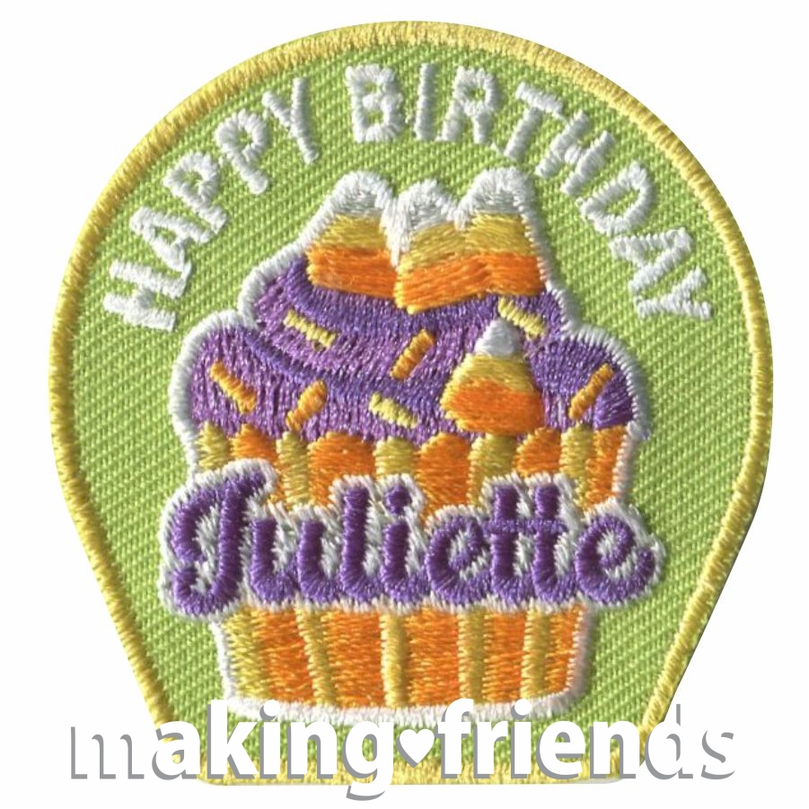 GIrl Scout Happy Birthday Juliette Patch