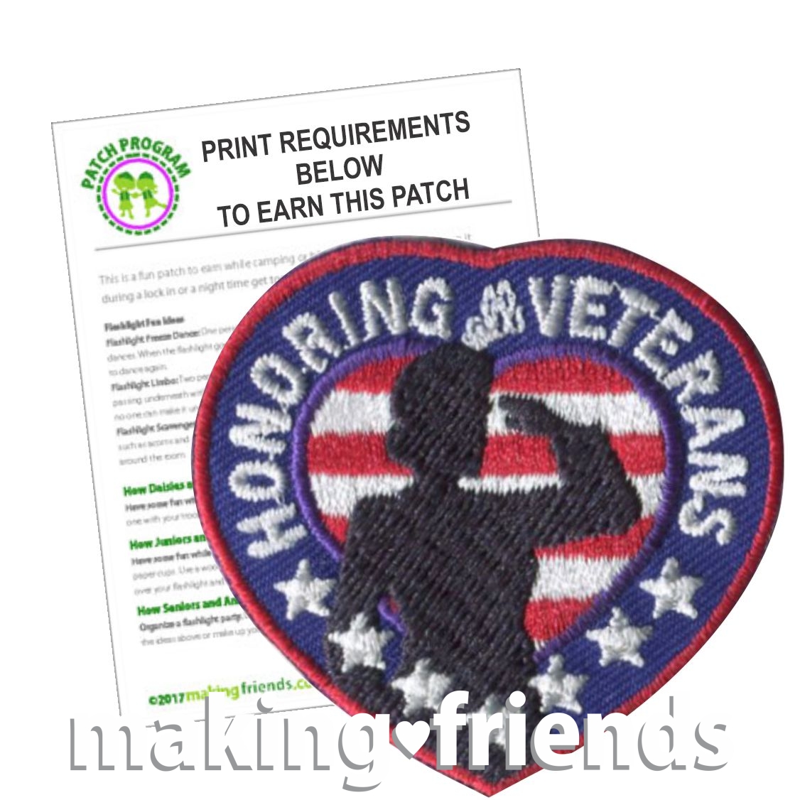 Girl Scout Honoring All Veterans Patch Program®