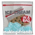 Girl Scout Ice Cream in a Bag Fun Patch