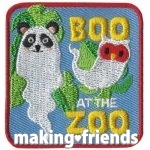 Girl Scout Boo at the Zoo Fun Patch