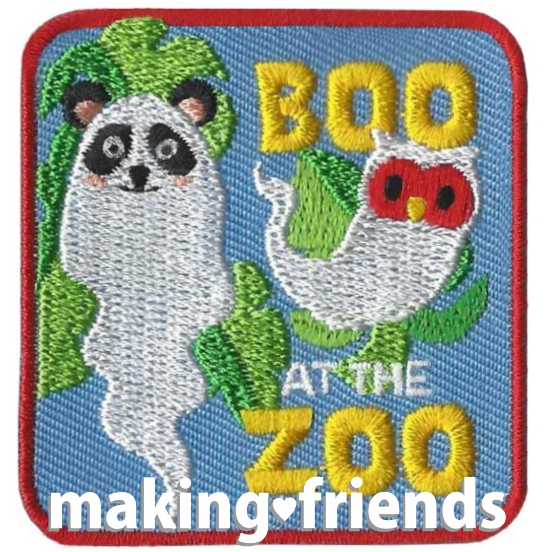 Girl Scout Boo at the Zoo Fun Patch