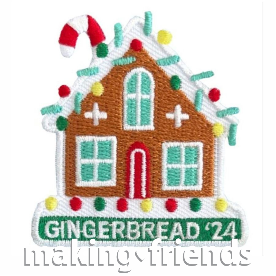 Girl Scout Gingerbread 2024 Patch