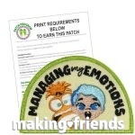 Girl Scout Managing My Emotions Fun Patch Program