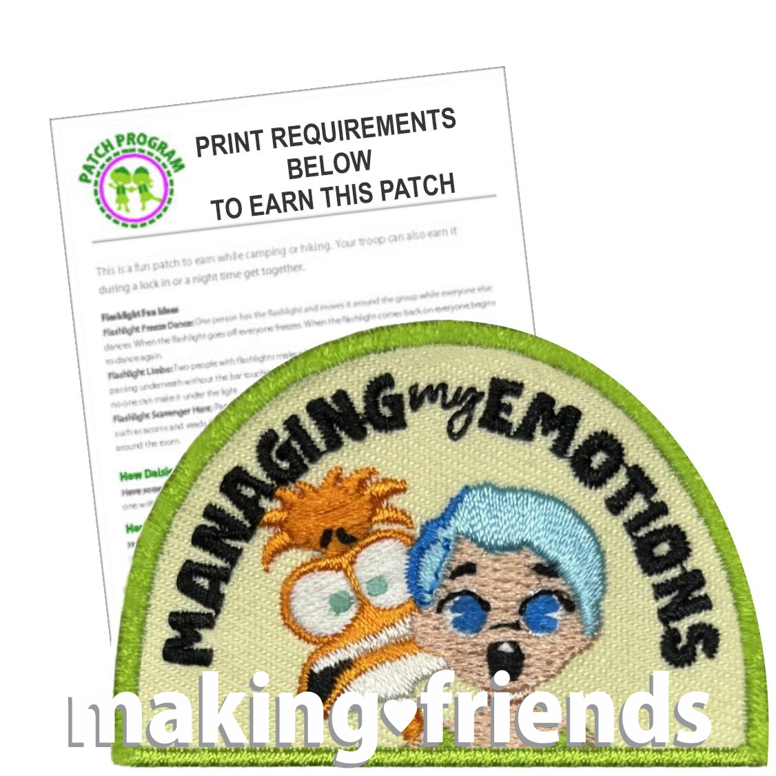 Girl Scout Managing My Emotions Fun Patch Program