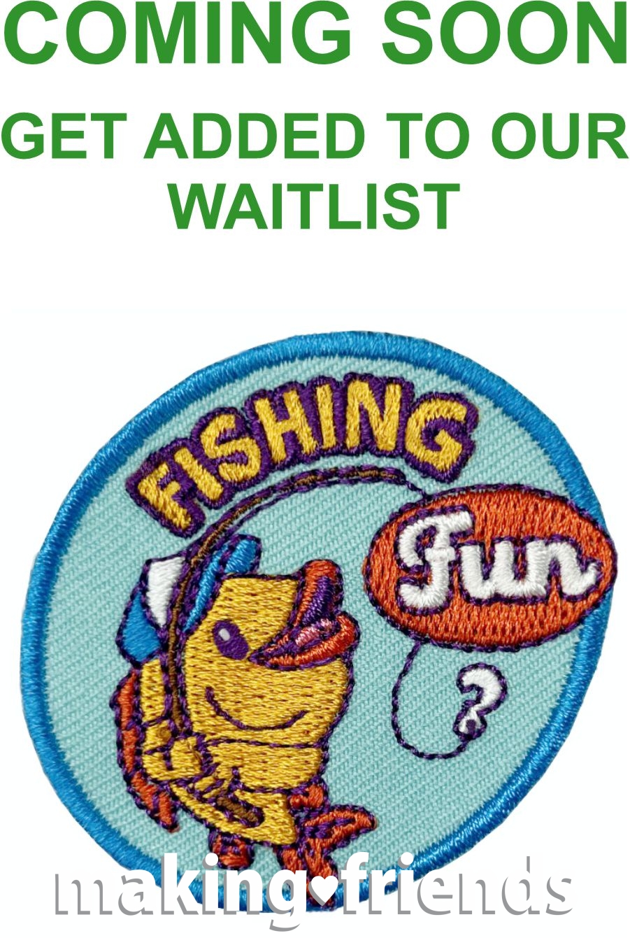 Girl Scout Fishing Fun Patch