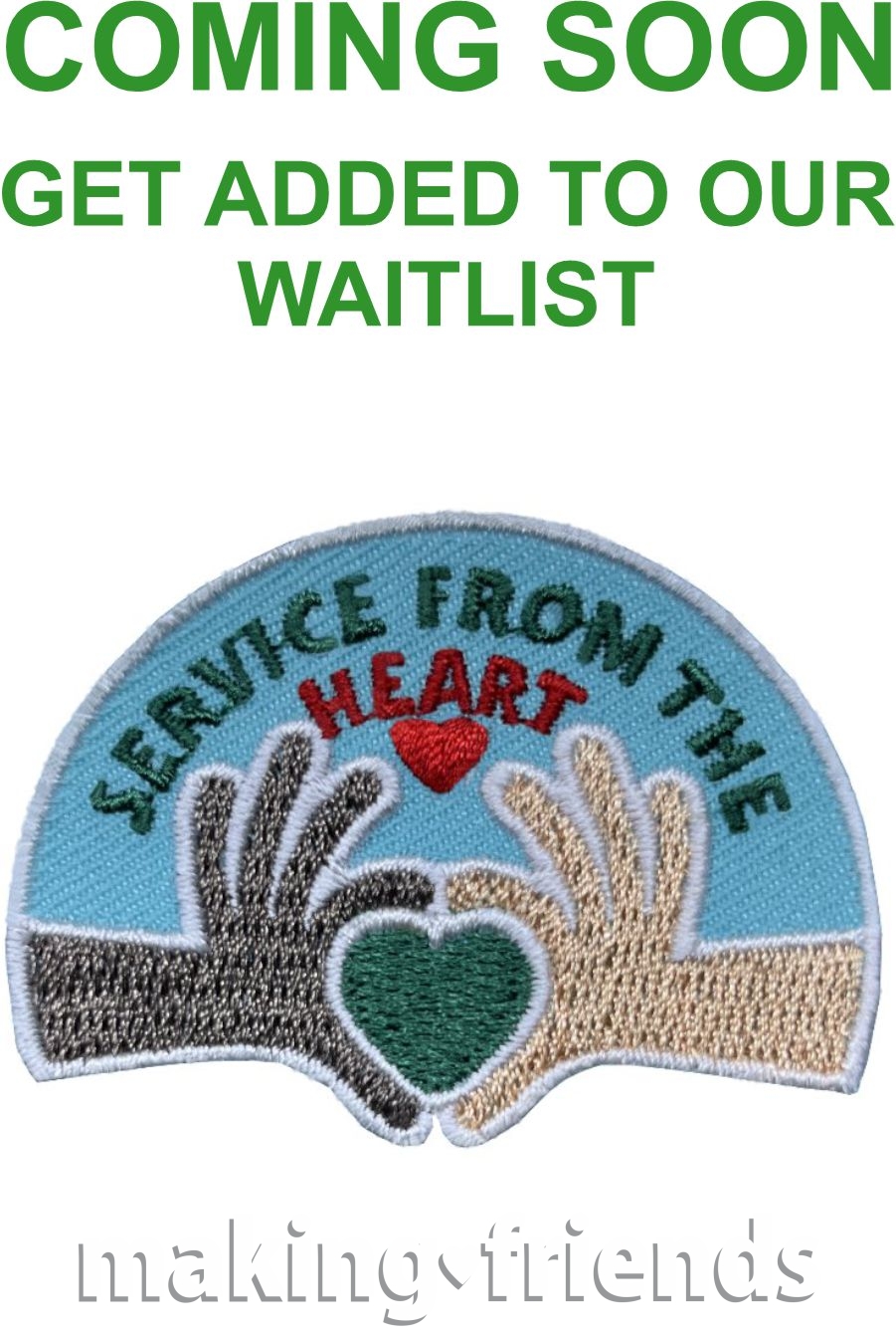 Girl Scout Service From the Heart Fun Patch