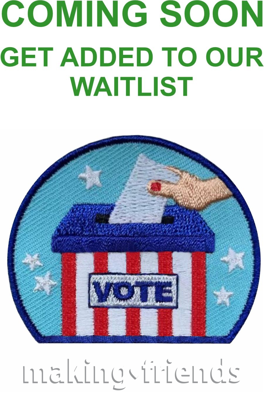 Girl Scout Election Patch- Vote